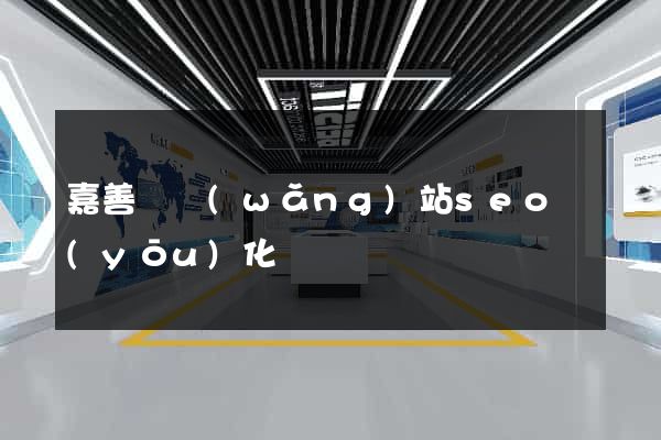 嘉善縣網(wǎng)站seo優(yōu)化