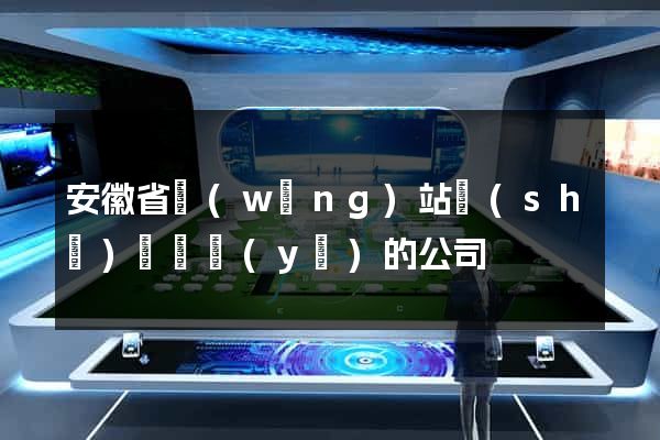 安徽省網(wǎng)站設(shè)計專業(yè)的公司