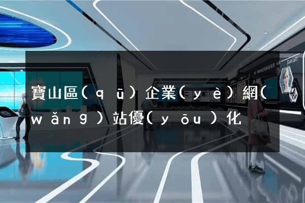 寶山區(qū)企業(yè)網(wǎng)站優(yōu)化
