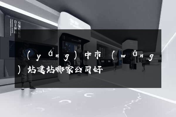 揚(yáng)中市網(wǎng)站建站哪家公司好