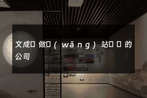 文成縣做網(wǎng)站設計的公司