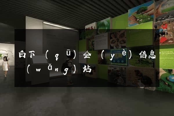 白下區(qū)企業(yè)信息網(wǎng)站