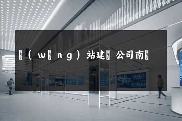 網(wǎng)站建設公司南寧