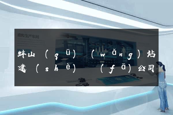 蚌山區(qū)網(wǎng)站建設(shè)開發(fā)公司