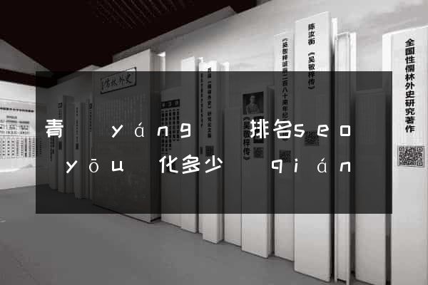 青陽(yáng)縣排名seo優(yōu)化多少錢(qián)